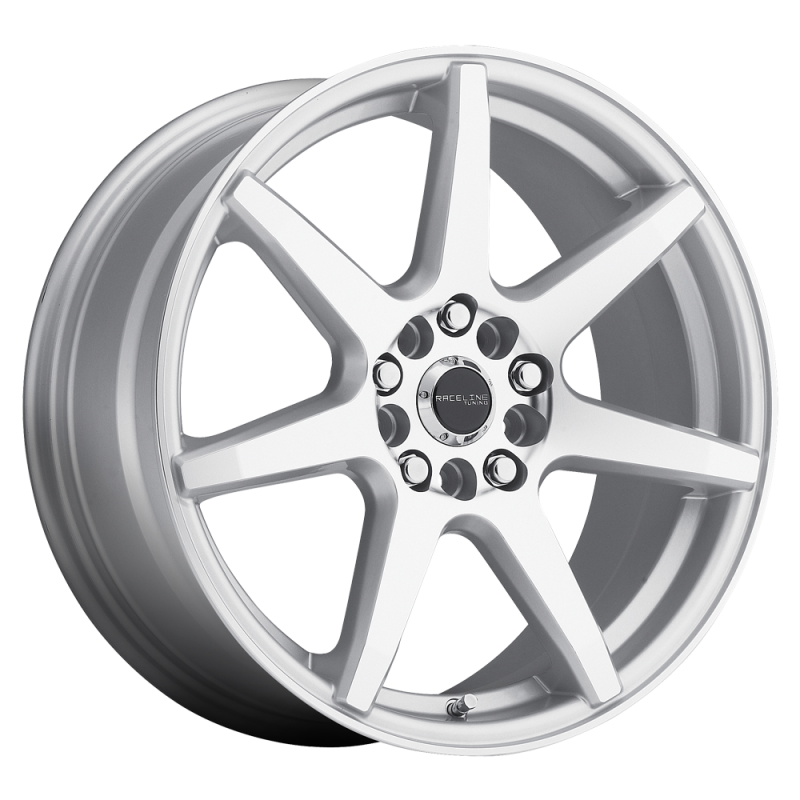 Raceline 131S Evo 18x7.5in / 5x108/5x114.3 BP / 42mm Offset / 72.62mm Bore - Silver & Machined Wheel thumbnail 3