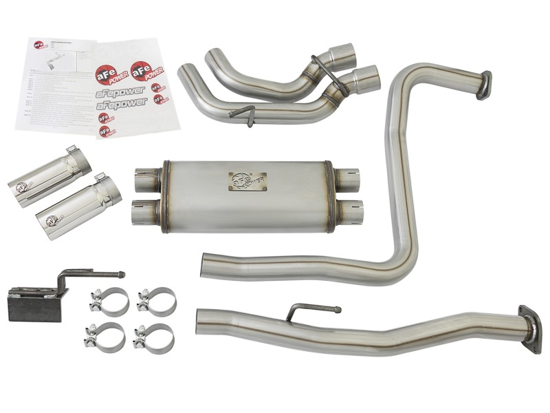 aFe Rebel Series 3in SS Cat-Back Exhaust System w/ Polished Tip 04-15 Nissan Titan V8 5.6L thumbnail 5