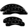 MGP 4 Caliper Covers Engraved Front & Rear Style 1/Chrysler Wing Black finish silver ch thumbnail 8