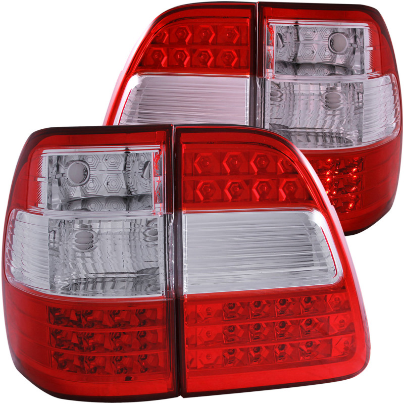 ANZO 1998-2005 Toyota Land Cruiser Fj LED Taillights Red/Clear G2 thumbnail 5