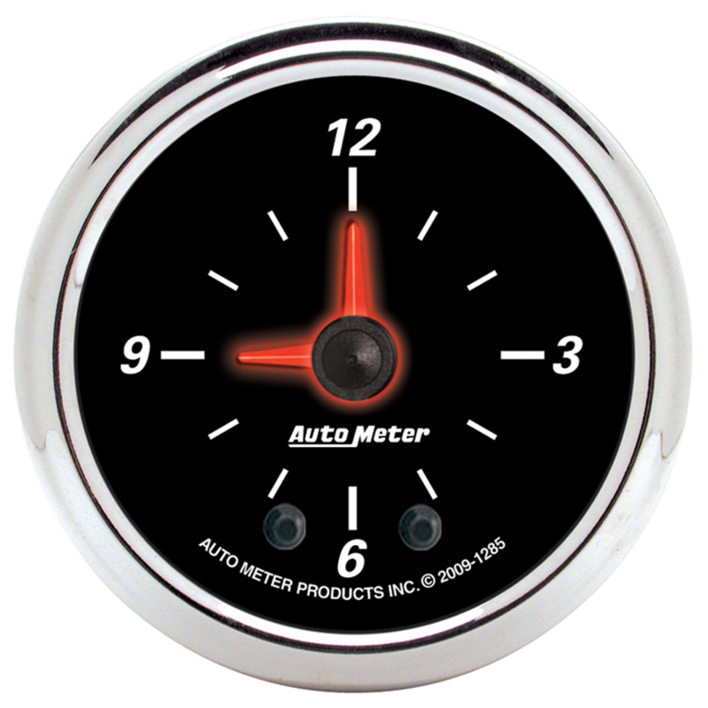 Autometer 52mm Full Sweep Electric 12 Hour Clock (Inc 10.5 ft Tubing or Wiring Harness) thumbnail 4