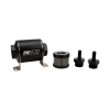 DeatschWerks Stainless Steel 5/16in 10 Micron Universal Inline Fuel Filter Housing Kit (70mm) thumbnail 3