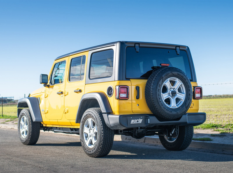 Borla 18-20 Jeep Wrangler JLU 3.6L V6 Climber Turn Down Exit Cat-Back Exhaust thumbnail 5