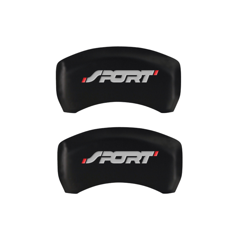 MGP 4 Caliper Covers Engraved Front & Rear No bolts/Sport Red finish silver ch thumbnail 7