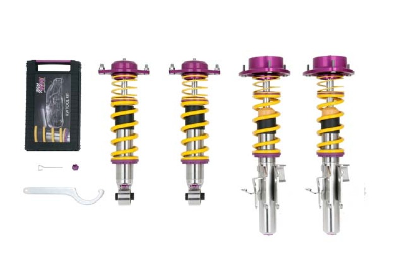 Adjustable Coilovers, Aluminum Top Mounts, Independent Compression and Rebound
KW V3 CLUBSPORT KIT - 35258804