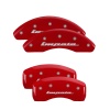 MGP 4 Caliper Covers Engraved Front & Rear Impala Red finish silver ch thumbnail 8