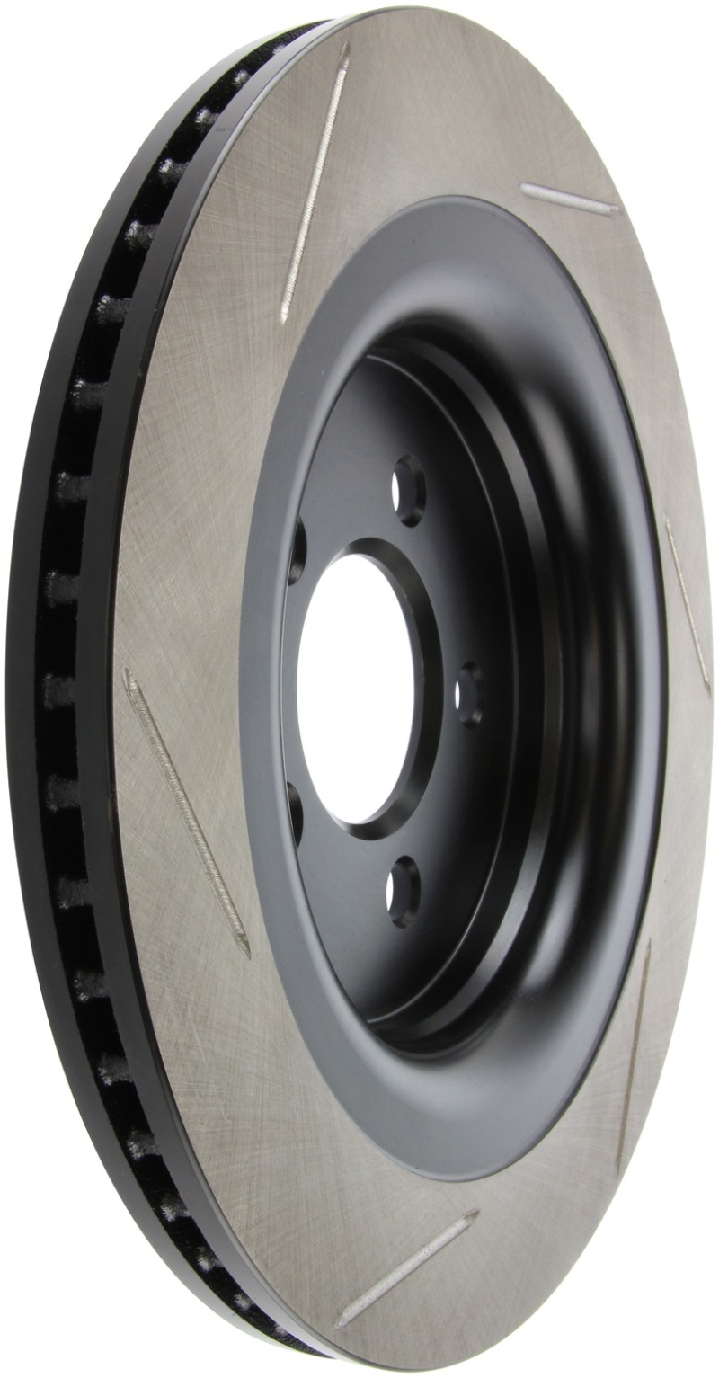 StopTech 2015 Ford Mustang GT w/ Brembo Brakes Left Rear Slotted Brake Rotor thumbnail 4