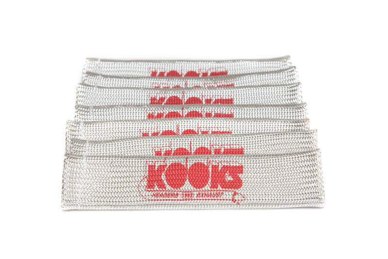 Kooks Universal Spark Plug Sleeve Set - Natural w/Red Logo (Set of 8) thumbnail 3