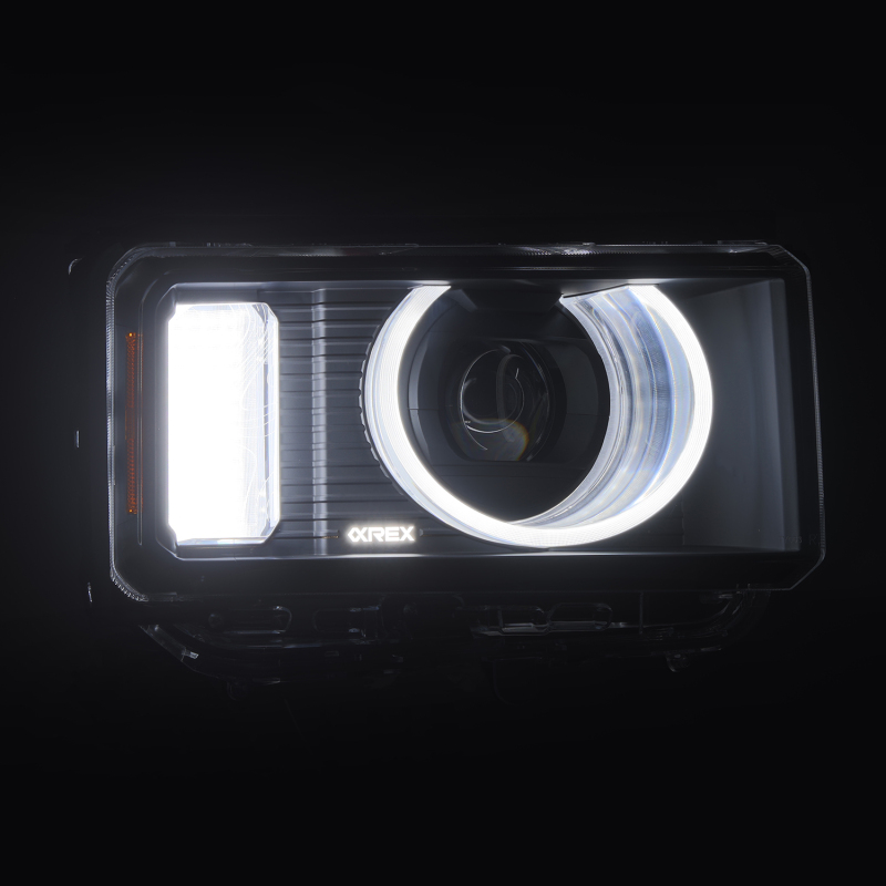 AlphaRex 24-26 Toyota LC Heritage LUXX LED Proj Headlight Blk w/Activ Light/Seq Signal/Switchback thumbnail 2