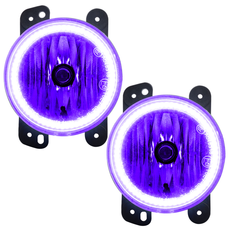 Oracle Lighting 07-09 Jeep Wrangler JK Pre-Assembled LED Halo Fog Lights -UV/Purple thumbnail 8