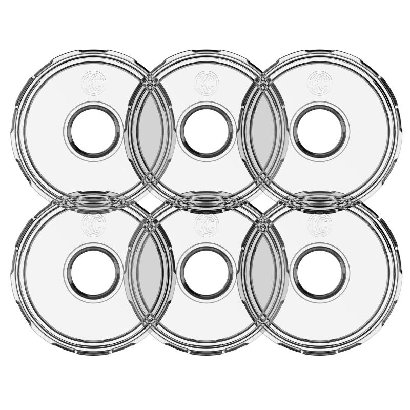 KC HiLiTES Cyclone V2 LED - Replacement Lens - Clear - 6-PK thumbnail 2