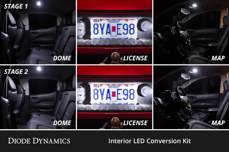 Diode Dynamics 04-12 Chevrolet Colorado Interior LED Kit Cool White Stage 2 thumbnail 4