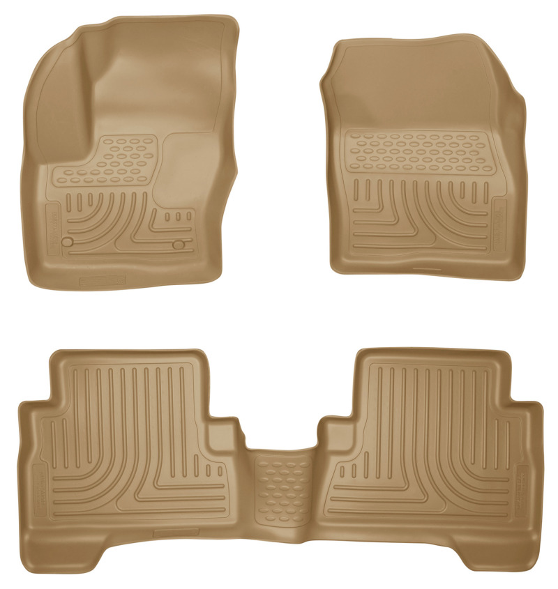 Husky Liners 2013 Ford Escape WeatherBeater Combo Tan Floor Liners thumbnail 2