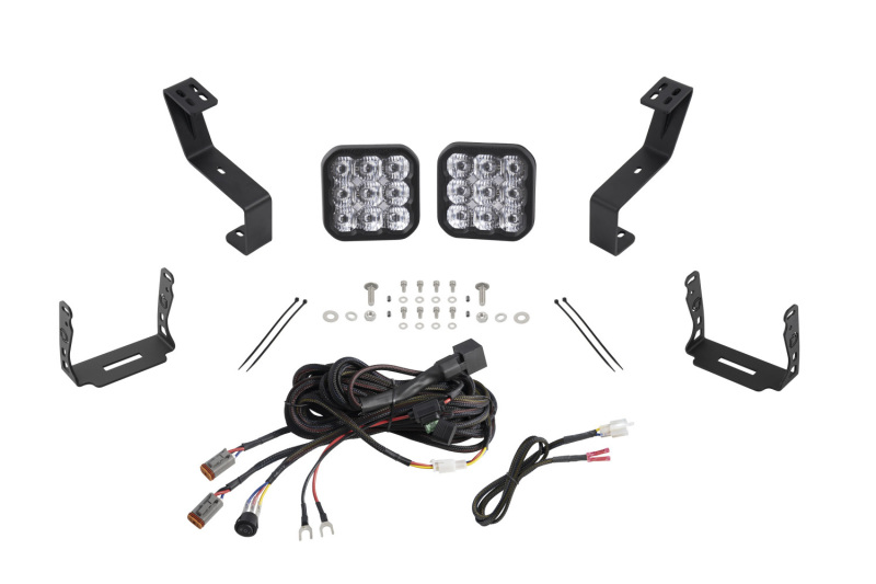 Diode Dynamics SS5 Bumper LED Pod Light Kit for 2019-Present Ram Sport - White Driving thumbnail 2
