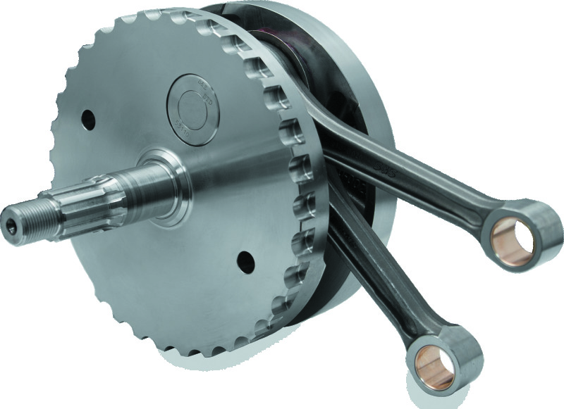 S&S Cycle 00-06 BT 4-5/8in Stroke Flywheel Assembly w/o Sprocket Shaft Bearing Race