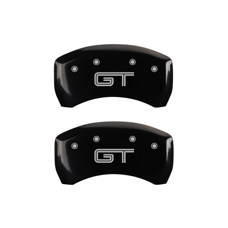 MGP Rear set 2 Caliper Covers Engraved Rear GT Black finish silver ch thumbnail 5
