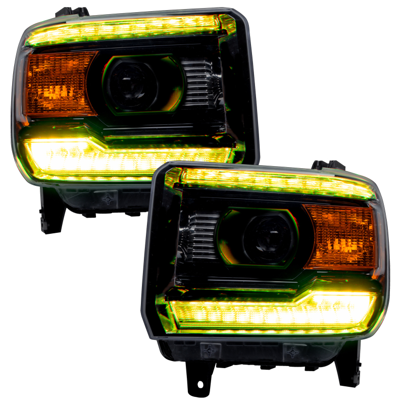 Oracle 14-15 GMC Sierra Headlight DRL Upgrade Kit - ColorSHIFT w/ BC1 Controller