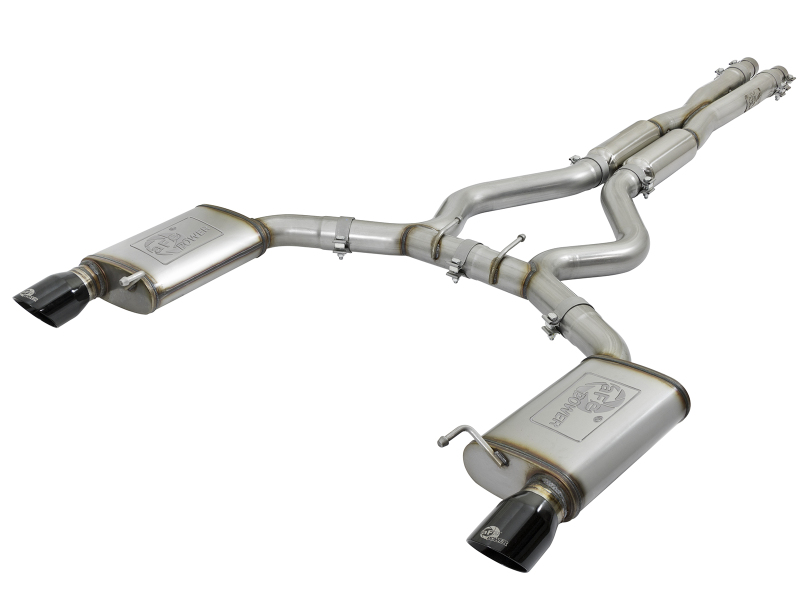 aFe MACH Force XP 3in 304 SS Loud Tone Cat-Back w/ Black Tips 15-17 Ford Mustang V6-3.7L/V8-5.0L thumbnail 9