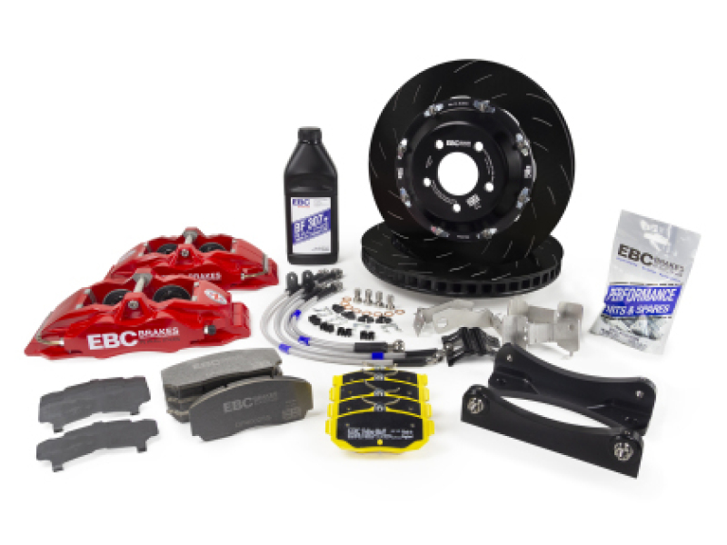 EBC Racing Subaru BRZ Gen 2 (ZD8) Red Apollo-6 Calipers 355mm Rotors Front Big Brake Kit