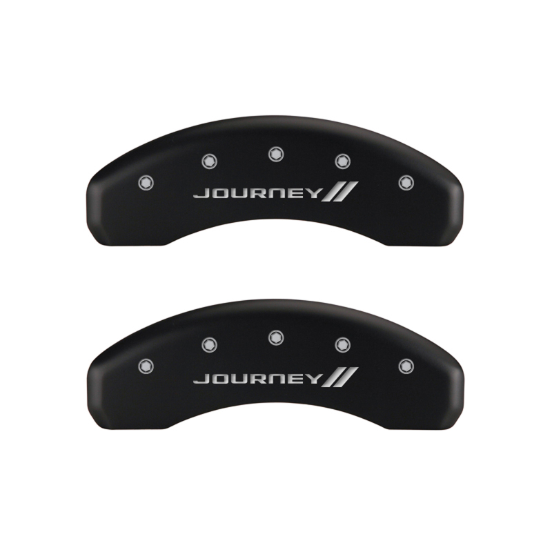 MGP 4 Caliper Covers Engraved Front & Rear With stripes/Journey Red finish silver ch thumbnail 9