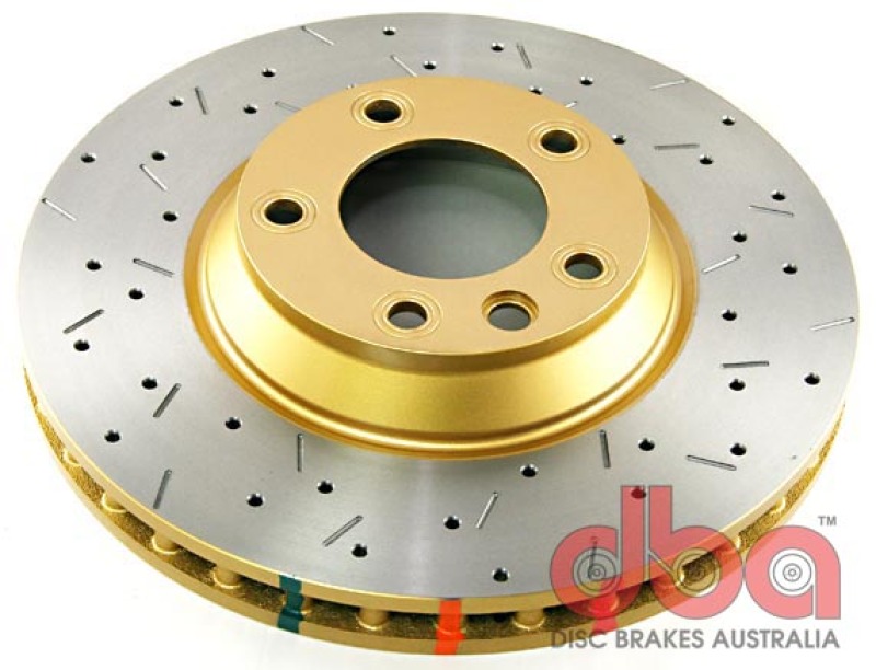 DBA HD Series 4000XS Brake Rotors for 2003-2018 CAYENNE, 2007-2015 Q7, 2004-2012 TOUAREG - DBA42246XS Disc Rotor, Cross-Drilled, Slotted, 4000 XS Series, Uni-Directional, Audi, Porsche, VW, Front, Each thumbnail 6