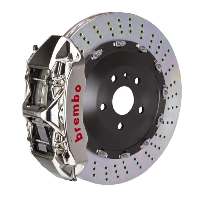 Brembo 25+ BMW X3 30/X3 M50 xDrive Fr GT-R BBK 6 Pist Billet 405x34 2pc Rotor Drilled- Nickel Plated