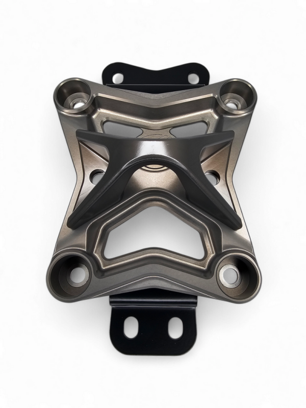 Elektric Offroad 2022+ Can Am X3 Maverick 10 Bolt Radius Rod Plate With Pull Hook (Gun Metal)