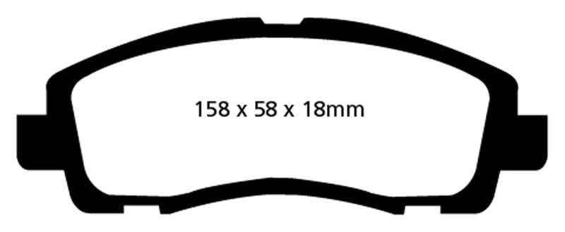 EBC 09-14 Acura TL 3.5 Ultimax2 Front Brake Pads thumbnail 2