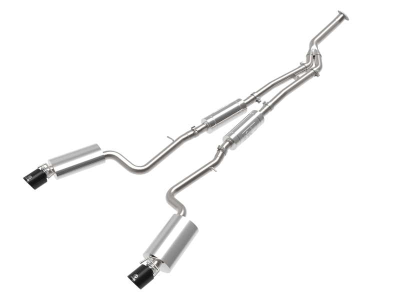 aFe POWER Takeda 16-17 Lexus IS200t L4-2.0L (t) 2.5in-3in 304 SS CB Exhaust w/ Black Tips thumbnail 6