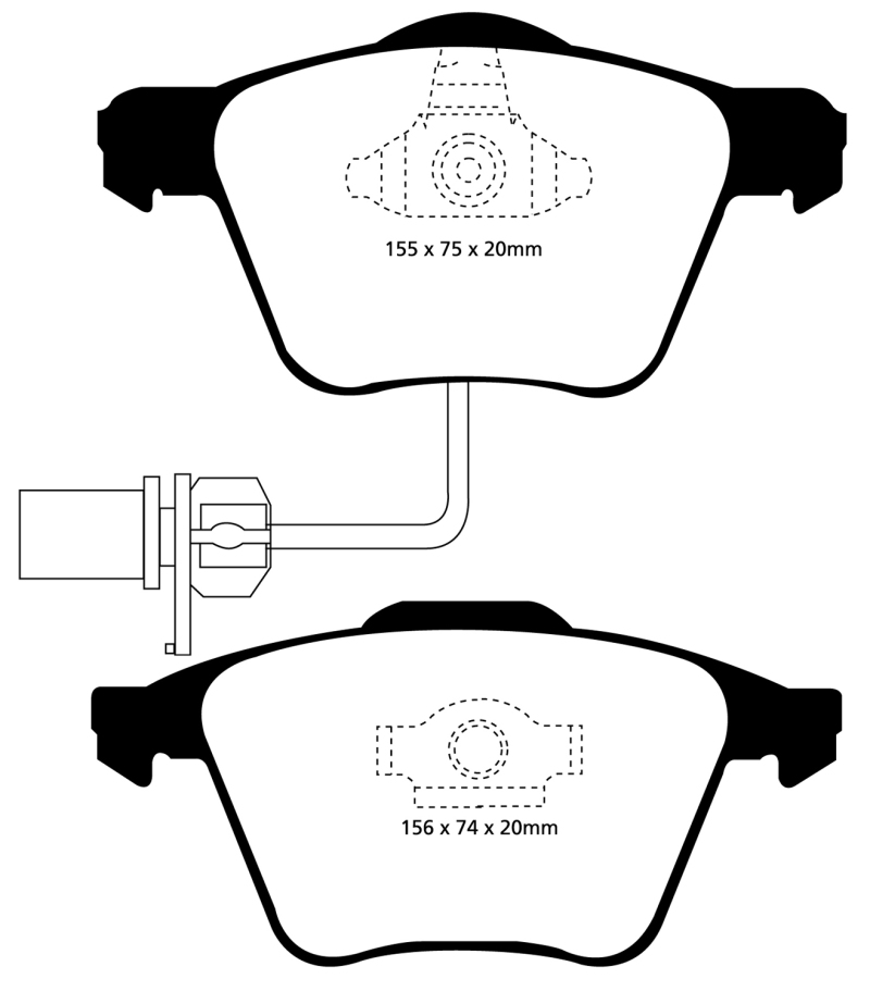 EBC S6 Brake Pad and Rotor Kit (1x ebcDP51495NDX, 1x ebcGD1421) thumbnail 4