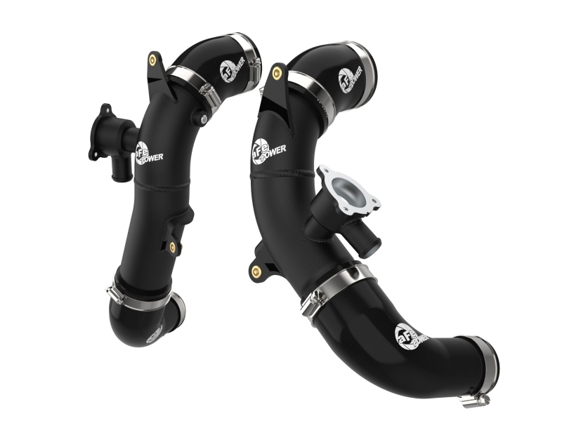 BladeRunner 2-1/2 IN Aluminum Hot Charge Pipe Black