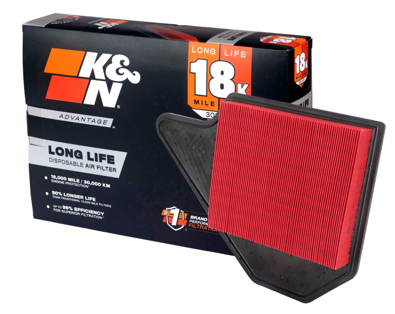 K&N Dodge Grand Caravan V6-3.6L F/I 11-17 Air Filter thumbnail 2