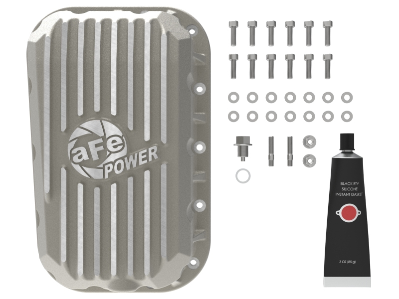 aFe POWER Street Series Engine Oil Pan Raw w/ Machined Fins Jeep Wrangler (JK) 12-18 V6-3.6L thumbnail 4