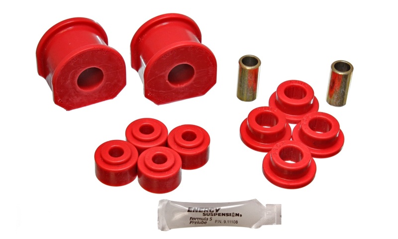 Energy Suspension Ford F100/150/250/350 Red Fr & Rear B Style 3/4in Sway Bar Bushing Sets thumbnail 3