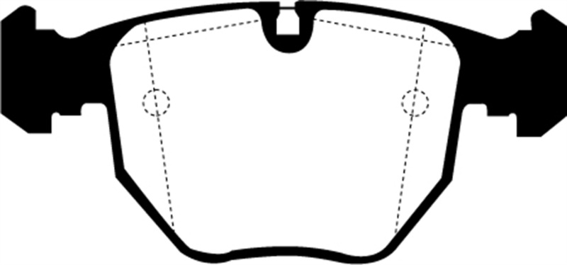 EBC 00-04 BMW M5 5.0 (E39) Redstuff Front Brake Pads thumbnail 7
