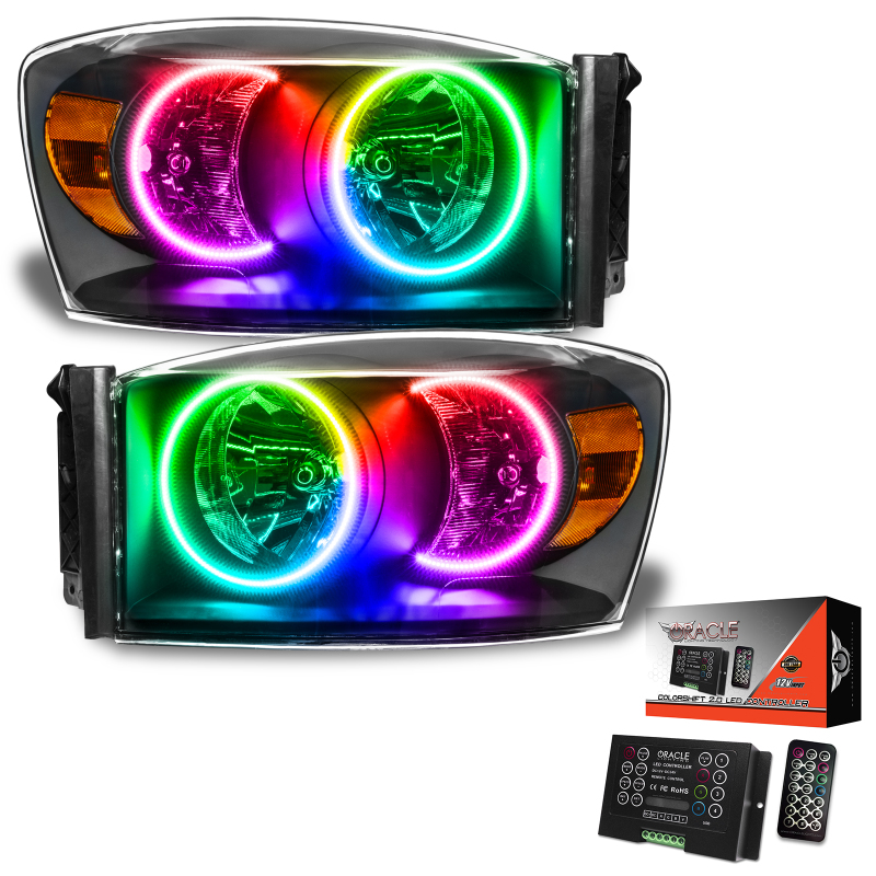 Oracle 07-08 Dodge Ram SMD HL - Black - ColorSHIFT w/ 2.0 Controller thumbnail 6