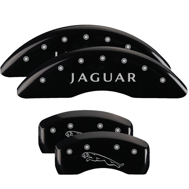 MGP 4 Caliper Covers Engraved Front & Rear I-Vtec Black Finish Silver Char 2017 Acura MDX thumbnail 5
