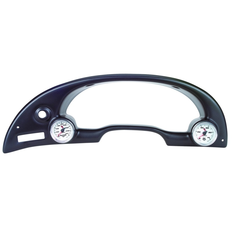 Autometer 94-00 Ford Mustang 52mm Black Dual Instrument Cluster Bezel thumbnail 4
