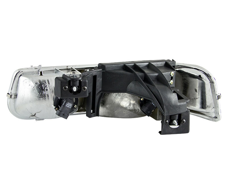 ANZO 1999-2002 Chevrolet Silverado 1500 Crystal Headlights Black thumbnail 8