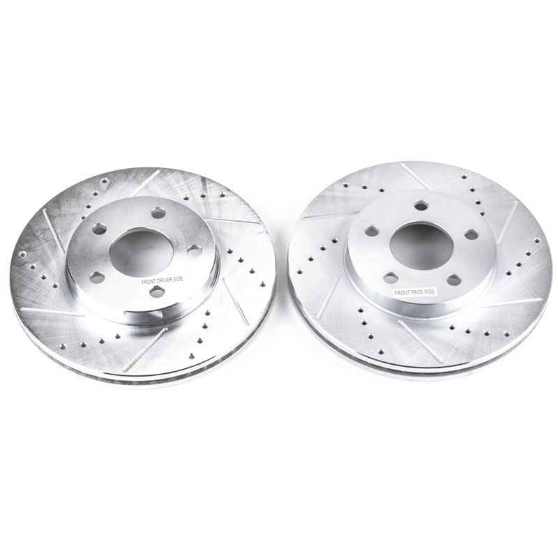 Power Stop 07-10 Chevrolet Cobalt Front Evolution Drilled & Slotted Rotors - Pair