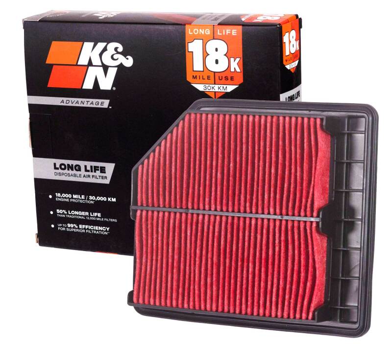 K&N Advantage Air Filter 18K Miles Honda Civic L4-1.8L F/I 06-11 thumbnail 3