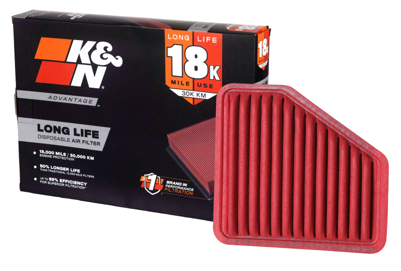 K&N 07-10 Toyota Camry / 07-09 Lexus ES350 Advantage Air Filter thumbnail 3