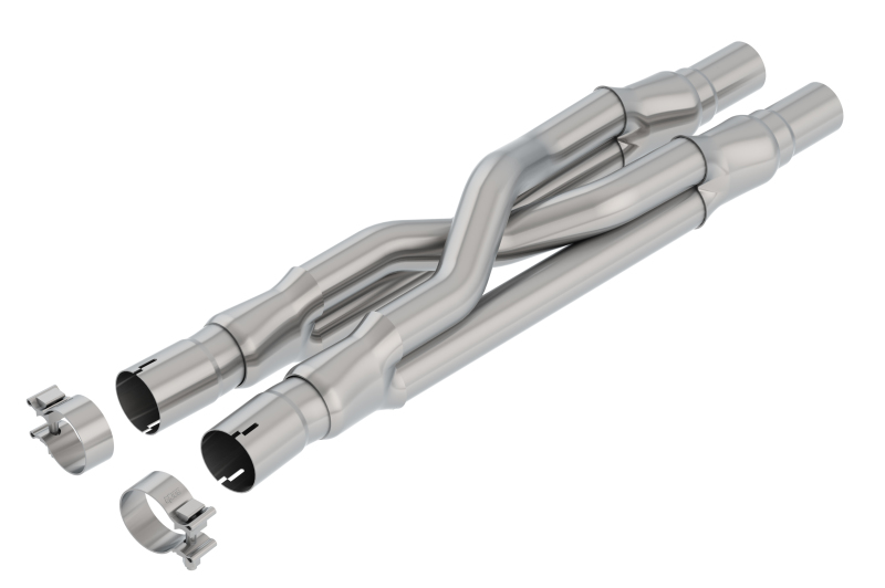 Borla 15-18 Ford Mustang GT 5.0L AT/MT RWD 2.5in Resonator Delete X-Pipe thumbnail 2