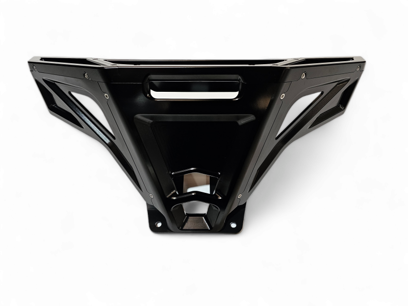 Elektric Offroad 2022-2025 Polaris Rzr Pro R/ Pro S/Turbo R Billet Front Winch Bumper Anodized Black thumbnail 2