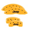 MGP 4 Caliper Covers Engraved Front & Rear JEEP Yellow finish black ch thumbnail 8