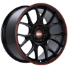 BBS CH-R Nurburgring Edition 18x8.5 5x112 ET47 Satin Black/Red Lip Wheel - 82mm PFS/Clip Req. thumbnail 2