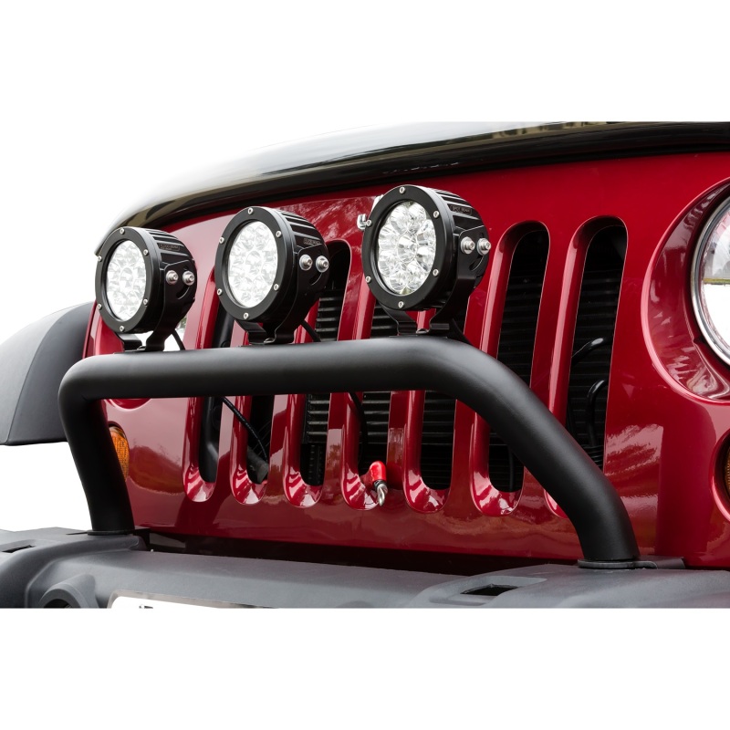 Westin 2007-2016 Jeep Wrangler/Wrangler Unlimited MAX Tray Bull Bar/Light Bar - Black Wrinkle thumbnail 9
