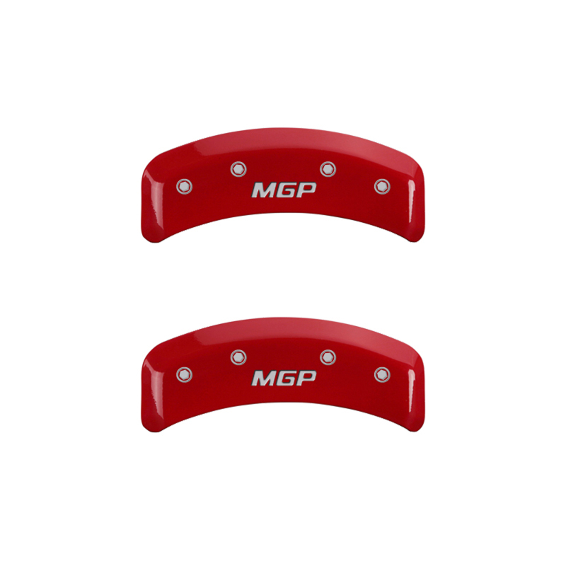 MGP 4 Caliper Covers Engraved Front & Rear MGP Red finish silver ch thumbnail 7