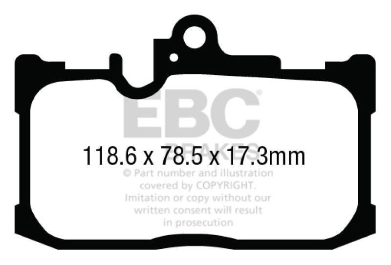 EBC S9 Brake Pad and Rotor Kit (1x ebcUSR7636, 1x ebcDP43017R) thumbnail 8