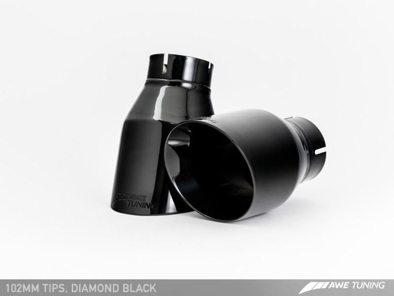AWE Tuning VW CC Touring Edition Exhaust Dual Outlet - Diamond Black Tips thumbnail 8